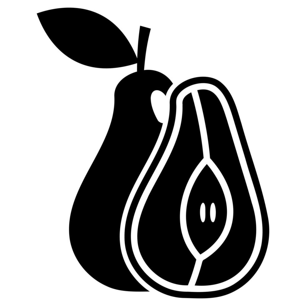 illustratie van vers fruit icoon vector