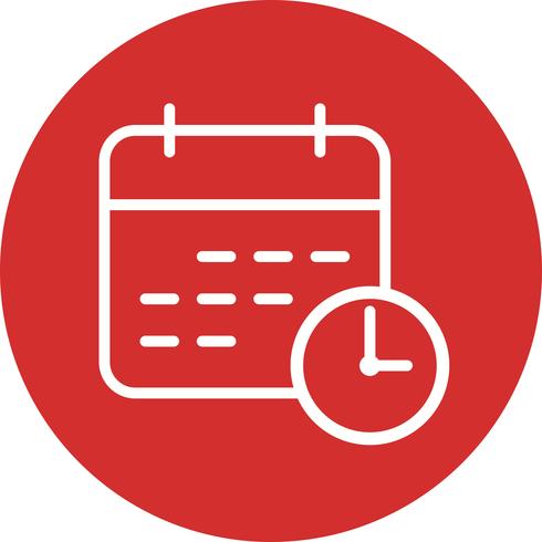 Zakelijke deadline vector pictogram