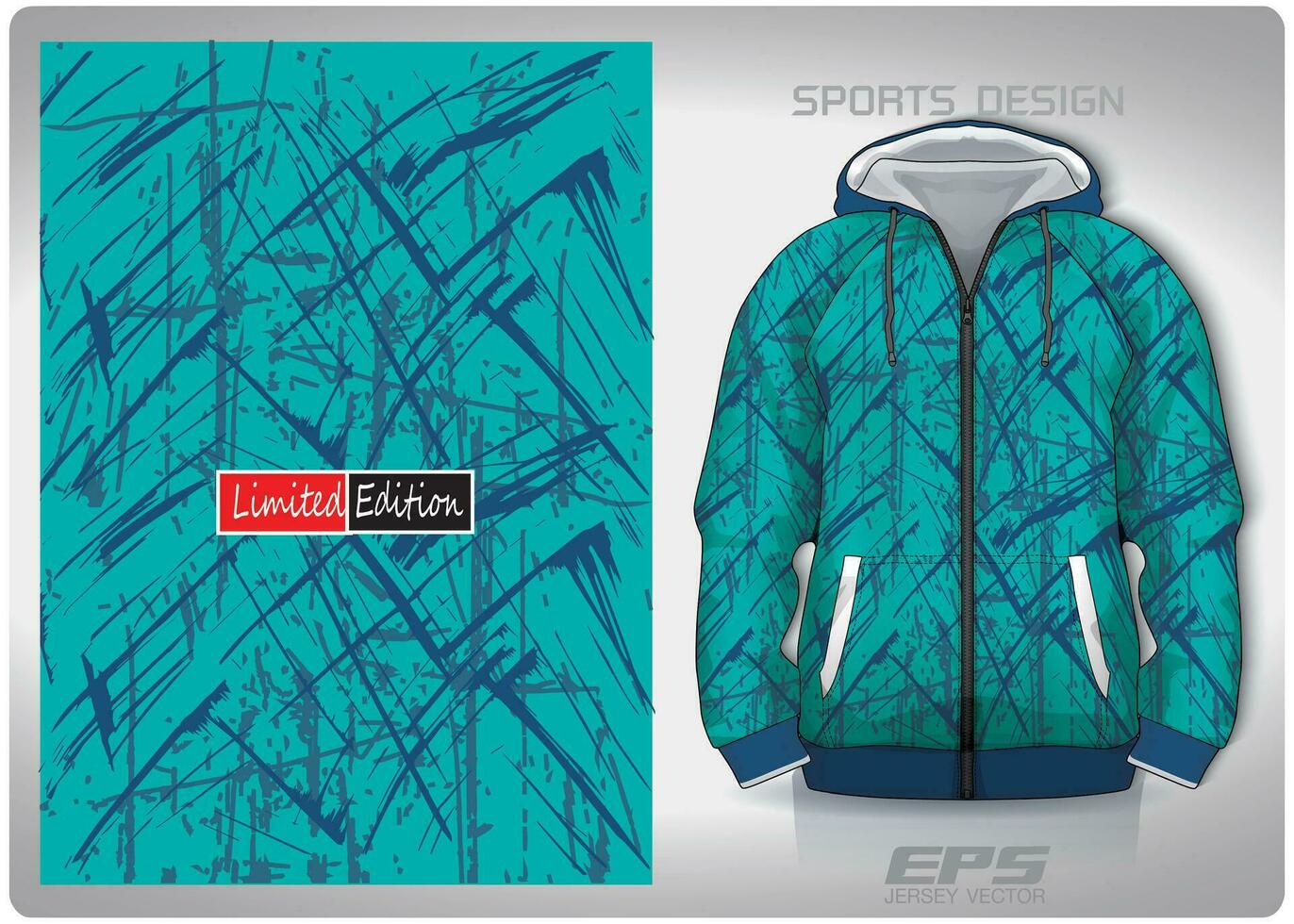 vector sport- overhemd achtergrond afbeelding.mint groen kleur salade kunst patroon ontwerp, illustratie, textiel achtergrond voor sport- lang mouw capuchon, Jersey capuchon