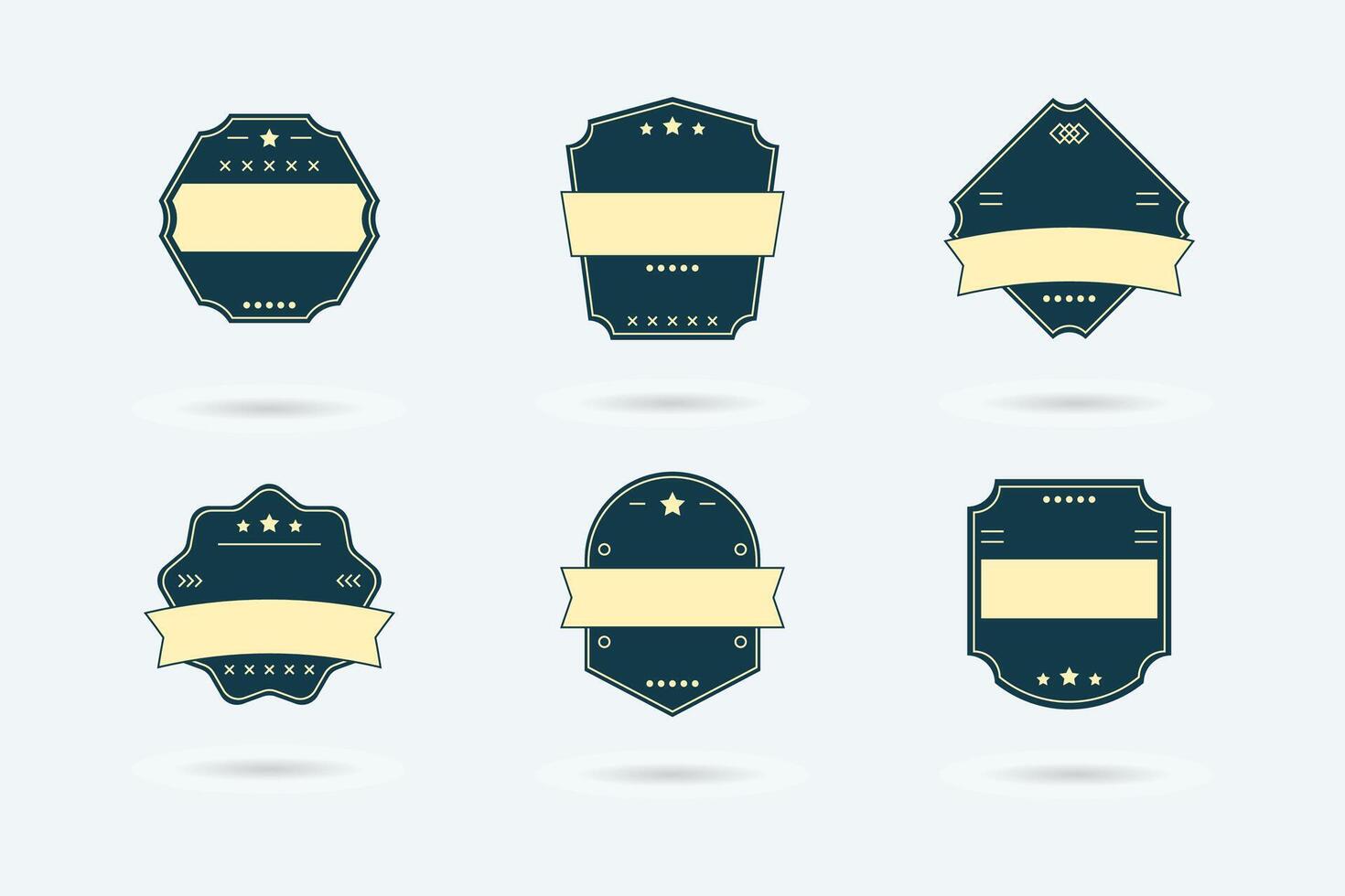 set van lege retro vintage verkoop logo badges op een witte achtergrond. vector