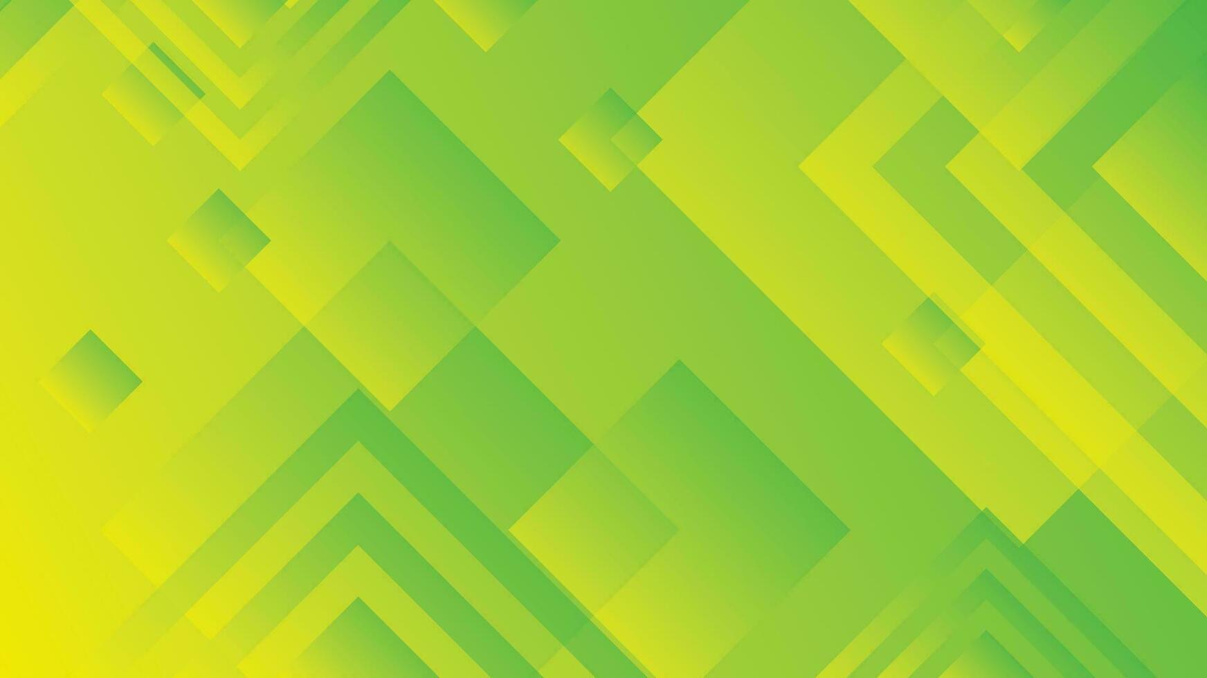 abstract groen en geel helling achtergrond met rechthoek lijnen vector