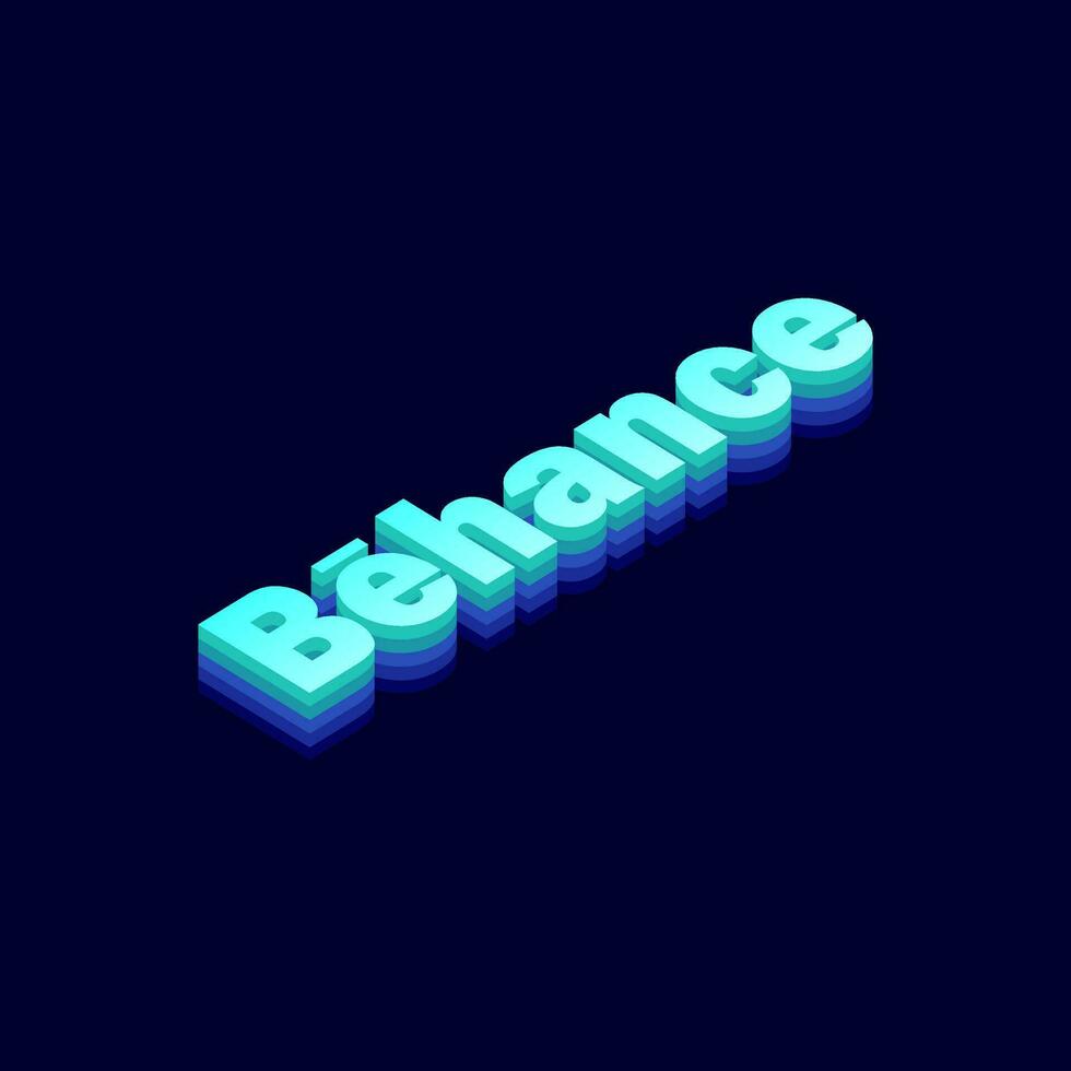 creëren 3d isometrische type effect vector