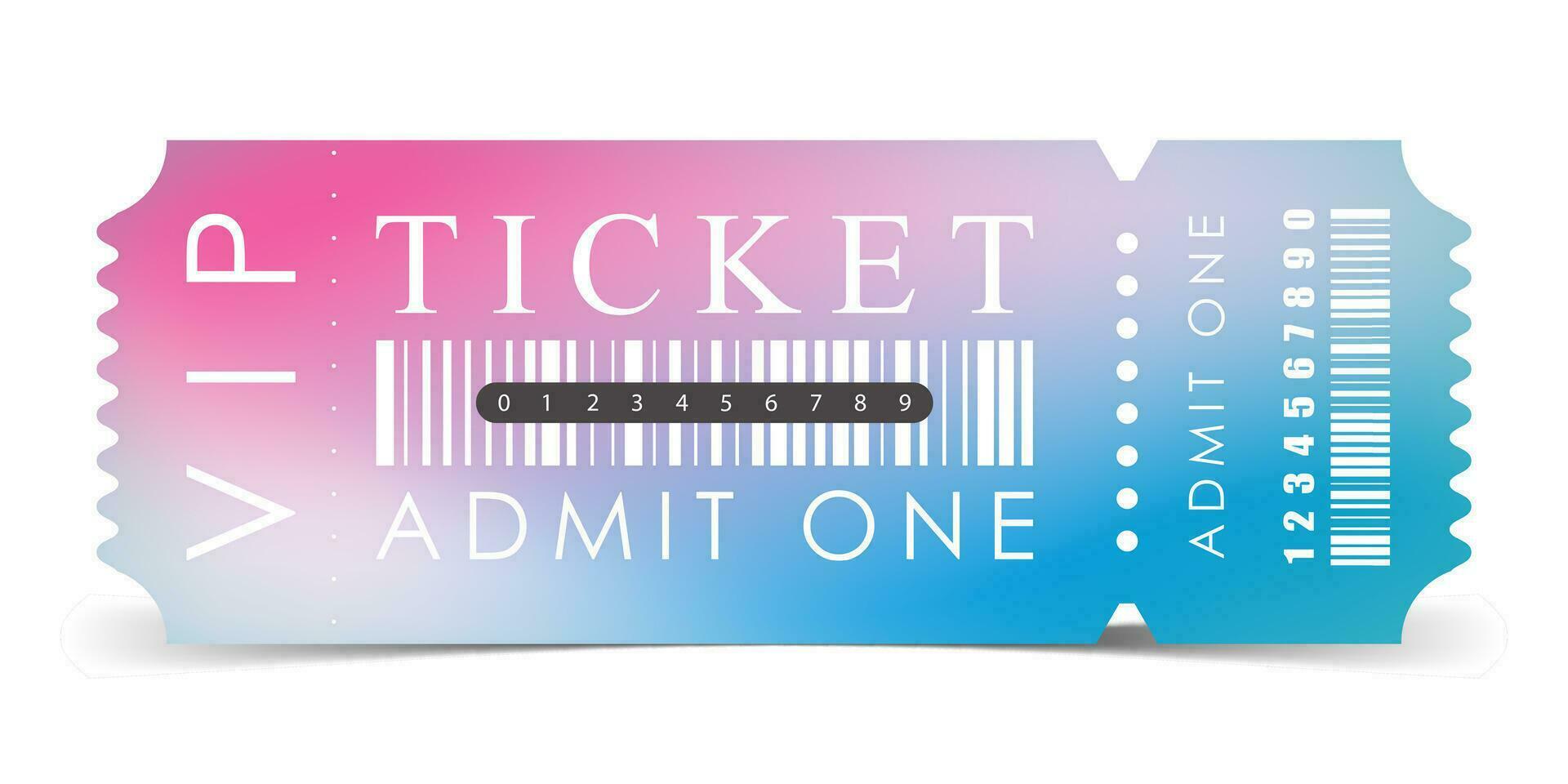 vip modern ticket kaart illustratie sjabloon. vector. vector