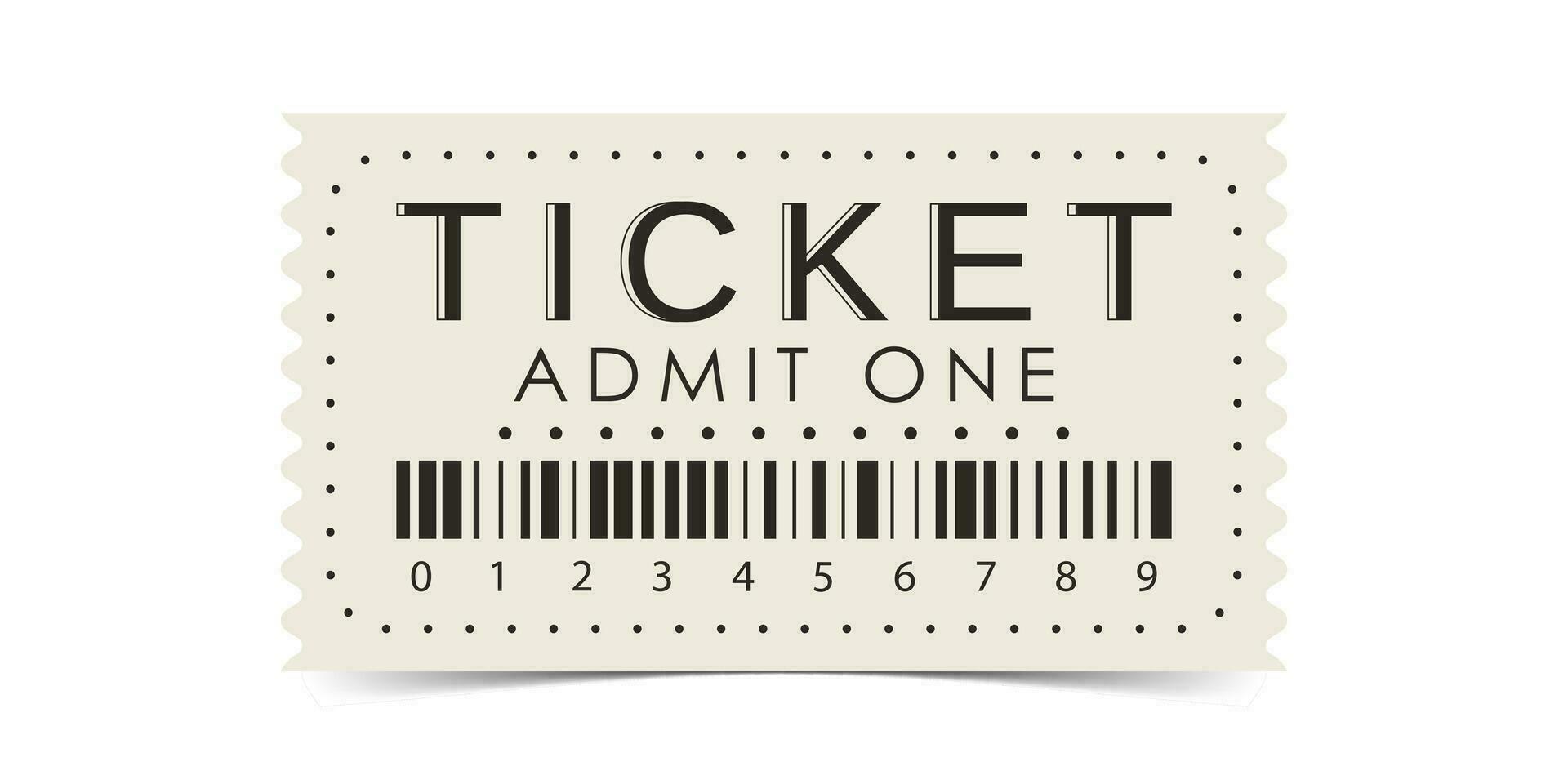 ticket ontwerp. modern ticket kaart sjabloon. vector illustratie.