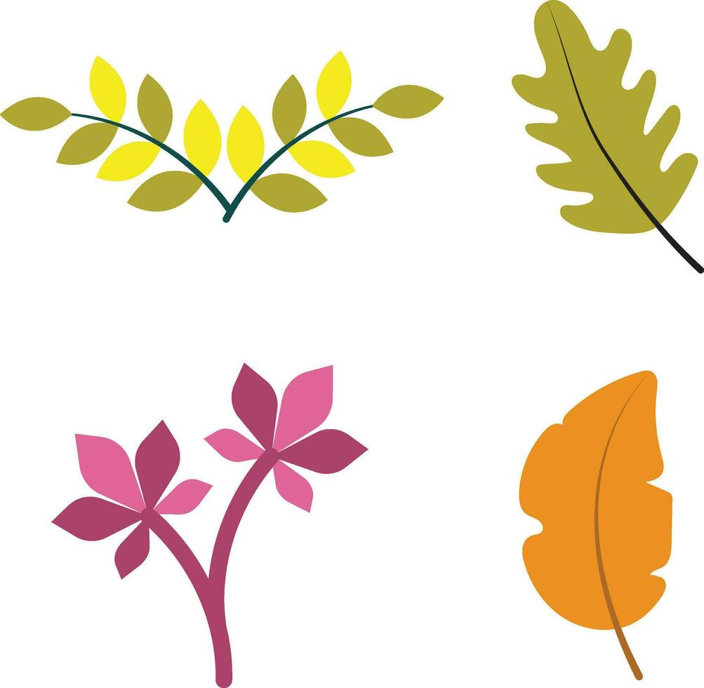 herfst bladeren illustratie. kleurrijk ontwerp. vector illustratie