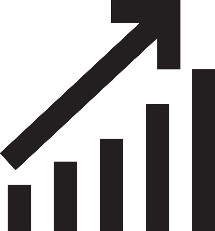 groei bedrijf icoon symbool vector afbeelding. illustratie van de vooruitgang schets infographic strategie ontwikkeling ontwerp beeld