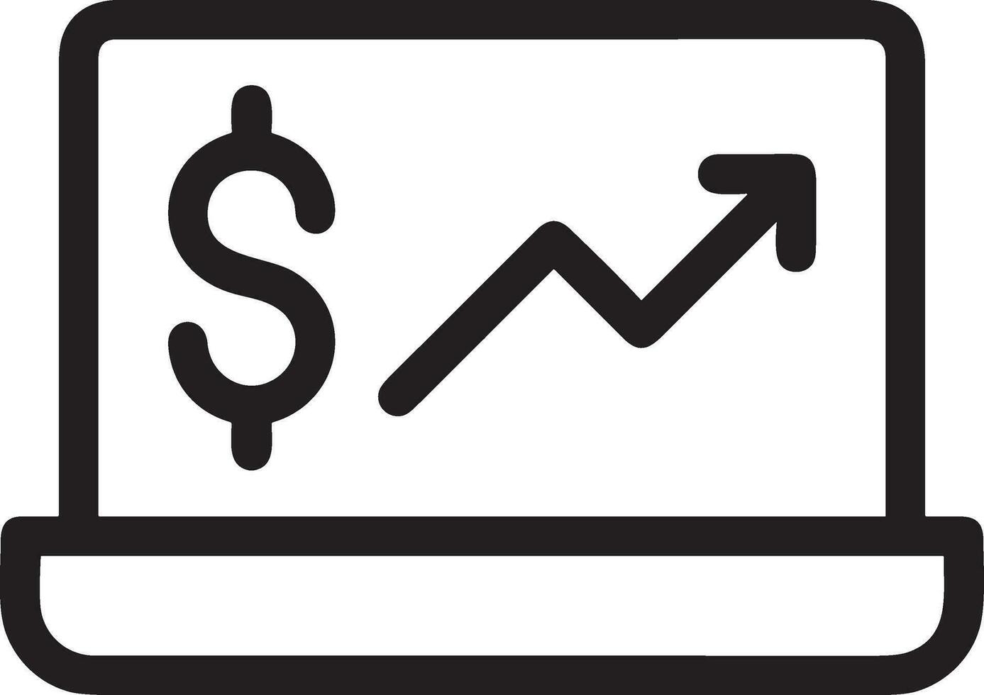 groei bedrijf icoon symbool vector afbeelding. illustratie van de vooruitgang schets infographic strategie ontwikkeling ontwerp beeld