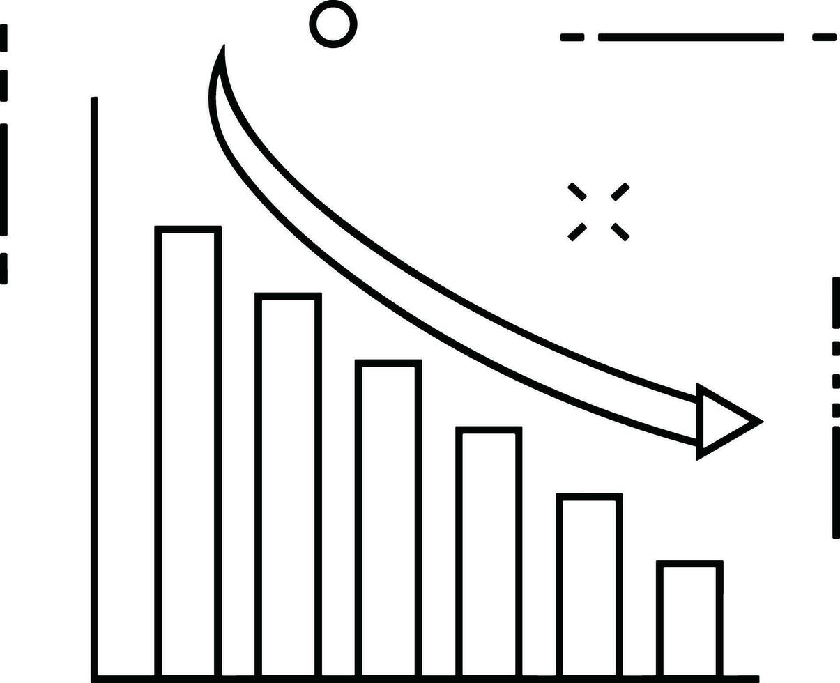 groei bedrijf icoon symbool vector afbeelding. illustratie van de vooruitgang schets infographic strategie ontwikkeling ontwerp beeld