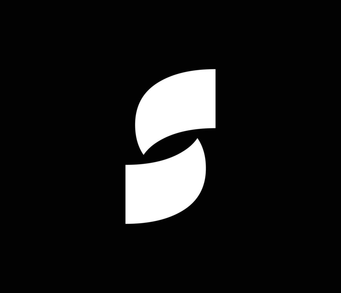 minimale letter s logo ontwerp vector sjabloon