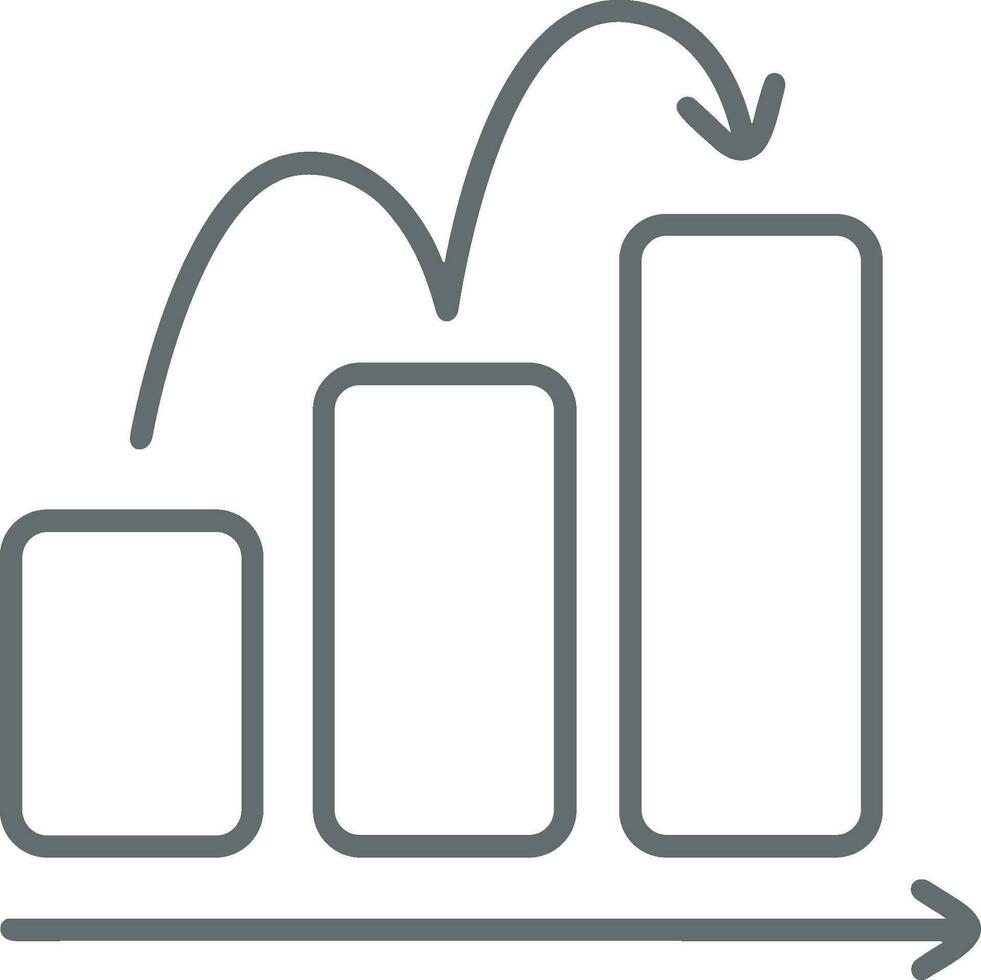 groei bedrijf icoon symbool vector afbeelding. illustratie van de vooruitgang schets infographic strategie ontwikkeling ontwerp beeld