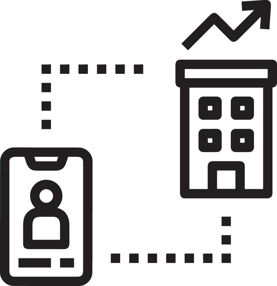 groei bedrijf icoon symbool vector afbeelding. illustratie van de vooruitgang schets infographic strategie ontwikkeling ontwerp beeld