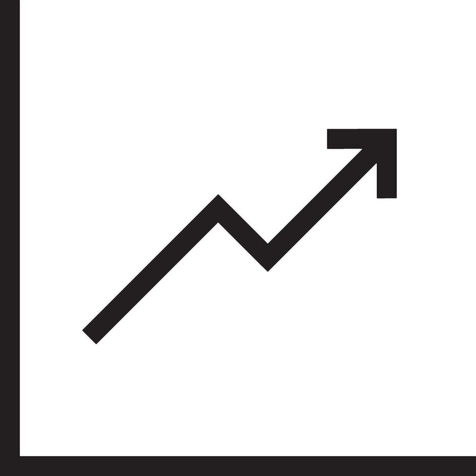 groei bedrijf icoon symbool vector afbeelding. illustratie van de vooruitgang schets infographic strategie ontwikkeling ontwerp beeld