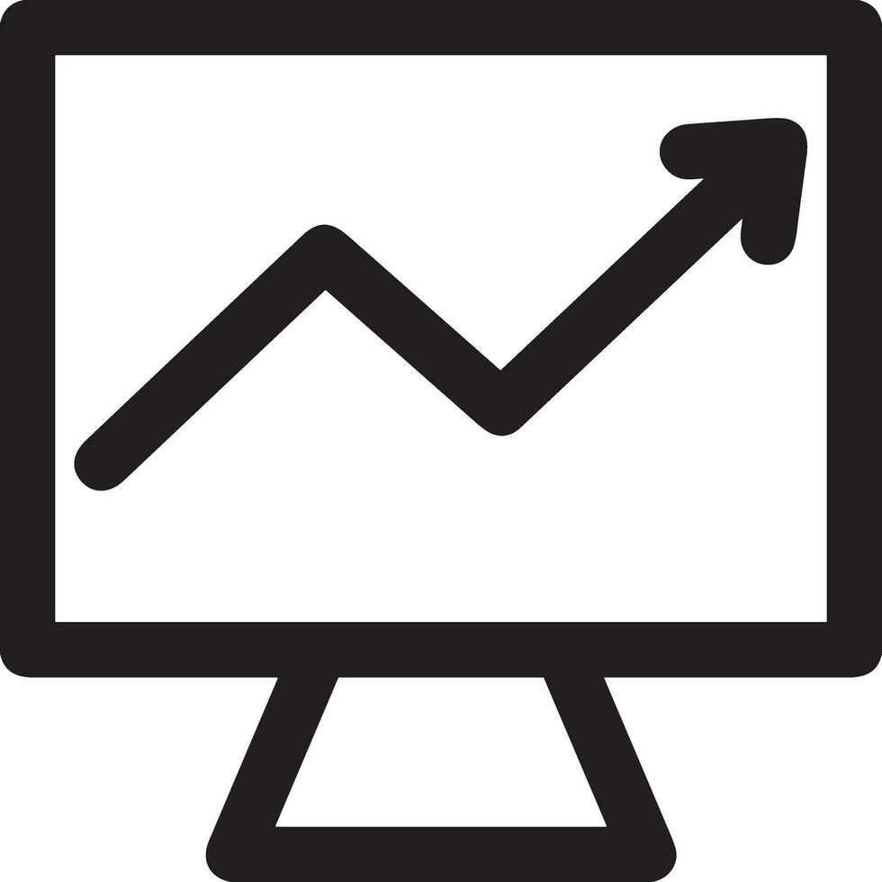 groei bedrijf icoon symbool vector afbeelding. illustratie van de vooruitgang schets infographic strategie ontwikkeling ontwerp beeld