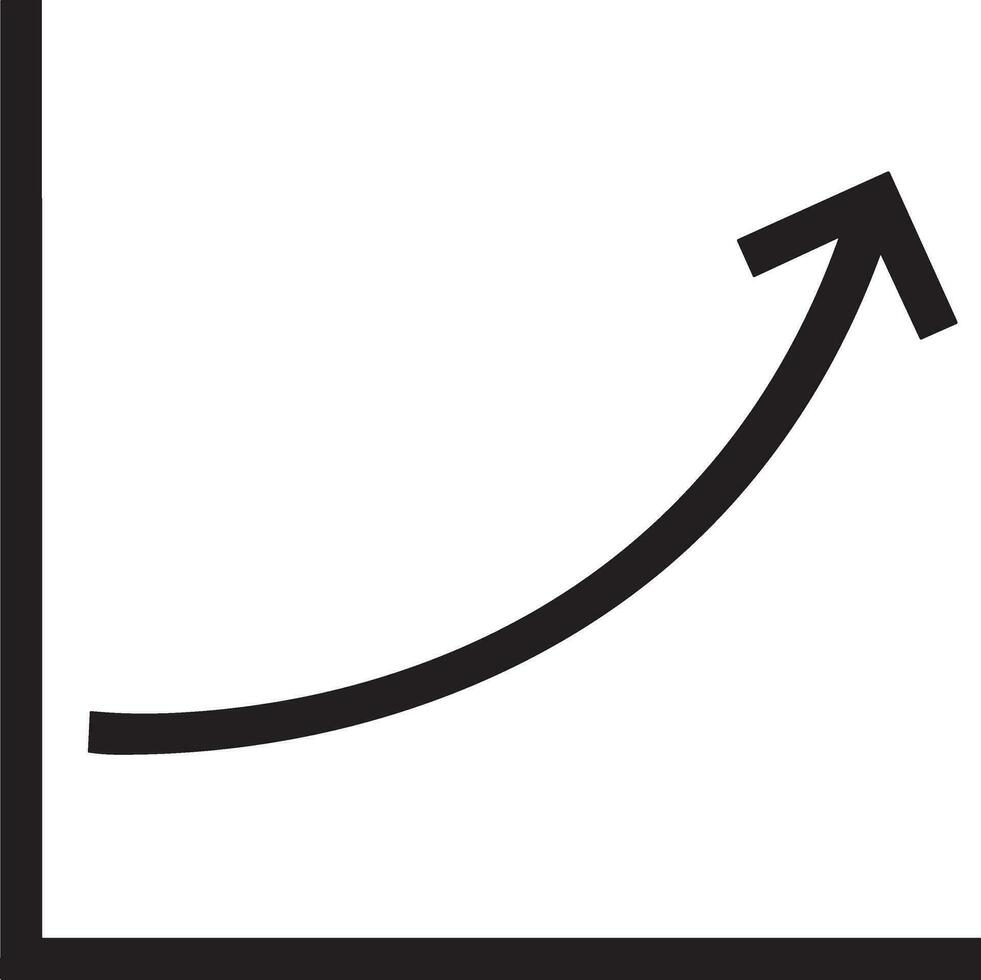 groei bedrijf icoon symbool vector afbeelding. illustratie van de vooruitgang schets infographic strategie ontwikkeling ontwerp beeld