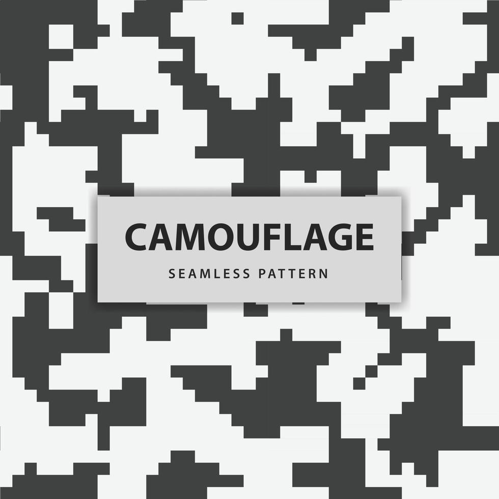 leger en leger pixel camouflage naadloos patroon vector