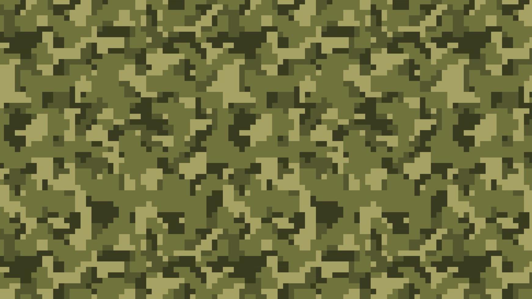 leger en leger pixel camouflage patroon achtergrond vector