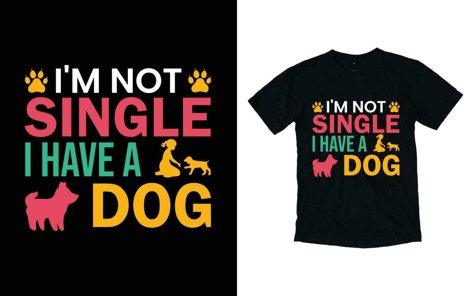 hond typografie t-shirt ontwerp vector