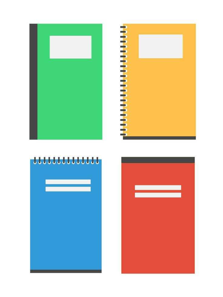 notitieboekje icoon. school- onderwijs en aan het leren thema. kleurrijk ontwerp. vector illustratie