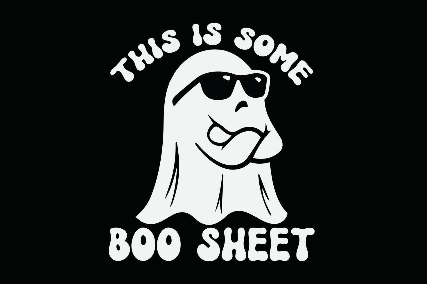 deze is sommige boe vel grappig halloween geest t-shirt ontwerp vector