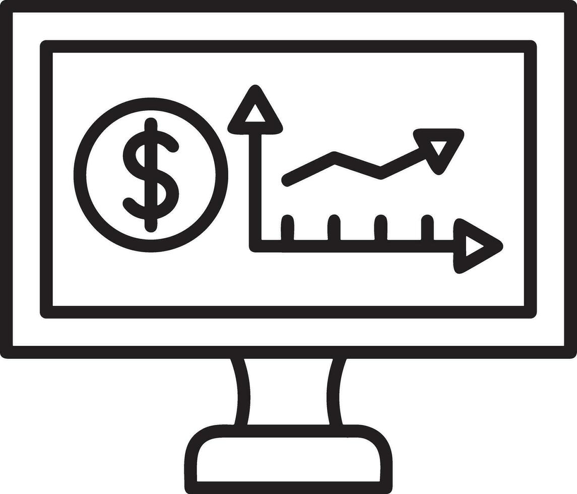 groei bedrijf icoon symbool vector afbeelding. illustratie van de vooruitgang schets infographic strategie ontwikkeling ontwerp beeld