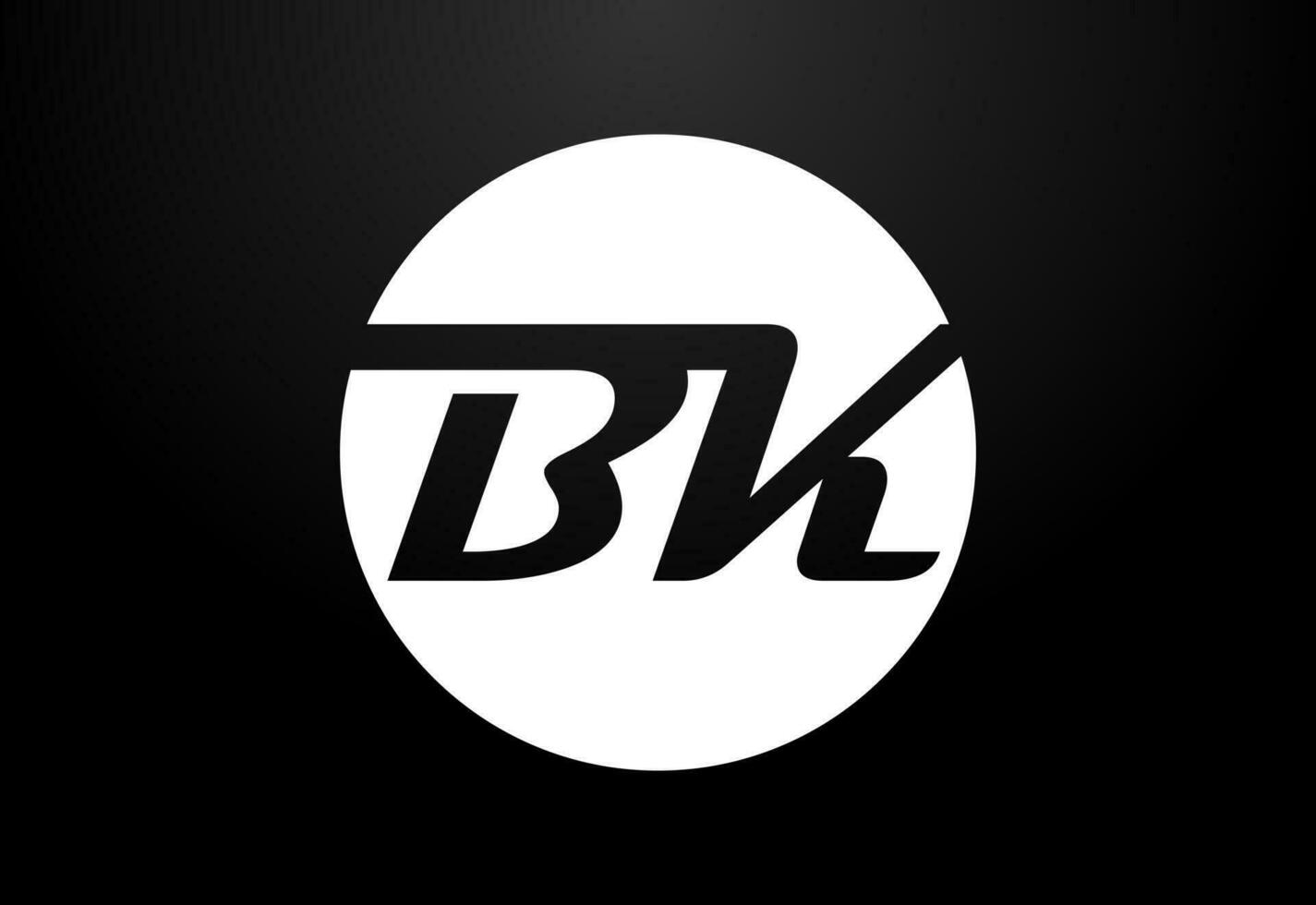 eerste brief b k logo ontwerp vector. grafisch alfabet symbool voor zakelijke bedrijf vector