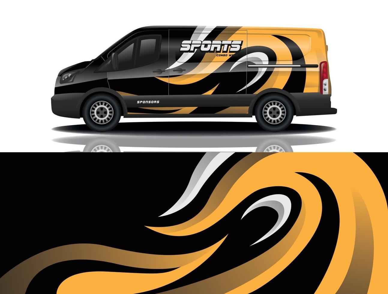 auto wrap grafische race abstracte achtergrond voor wrap en vinyl sticker vector