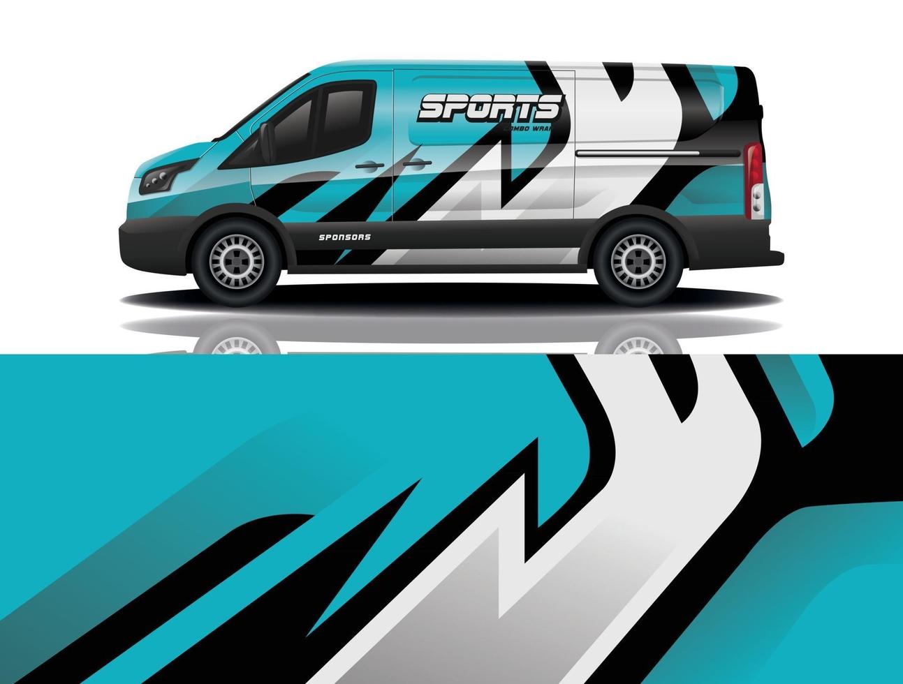 sport auto sticker wrap ontwerp vector