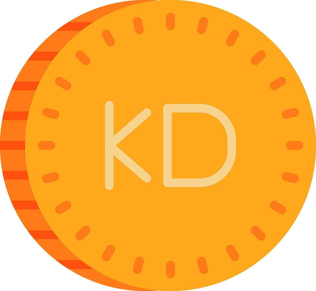 Koeweit dinar vector icoon ontwerp