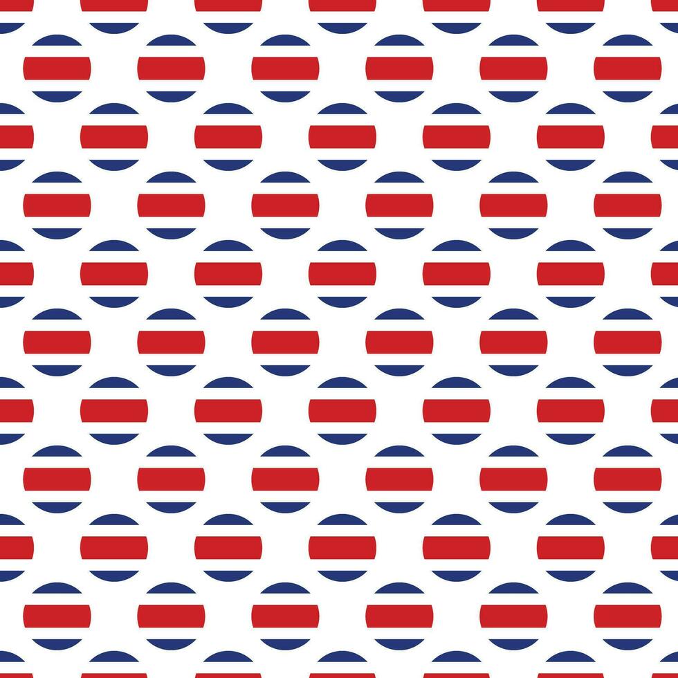 costa rica vlag patroon in cirkel vorm herhaling ontwerp vector