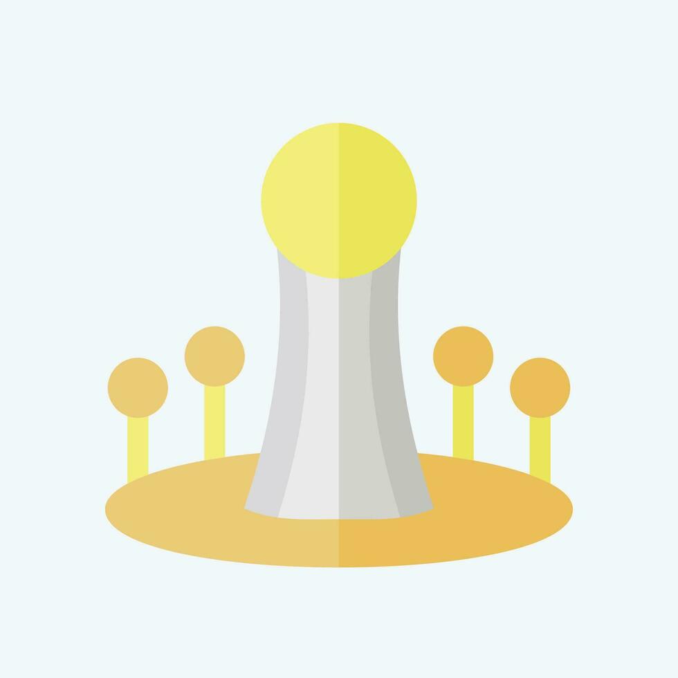 icoon astana. verwant naar hoofdstad symbool. vlak stijl. gemakkelijk ontwerp bewerkbaar. gemakkelijk illustratie vector