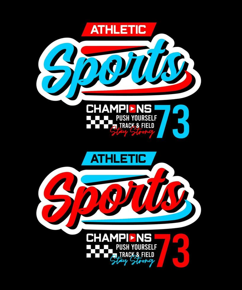 sport- typografie ontwerp, voor t-shirt, affiches, etiketten, enz. vector