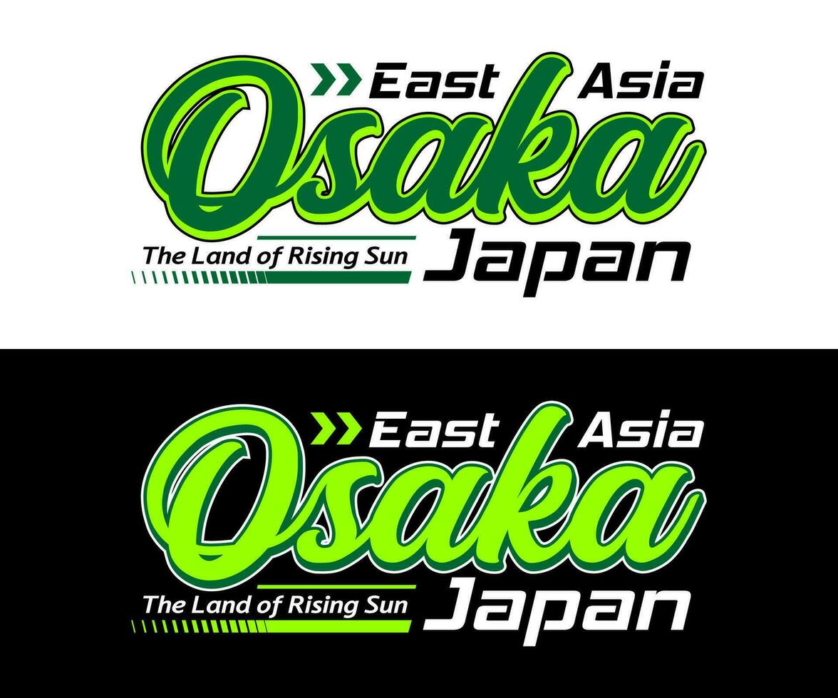 Osaka Japan stad wijnoogst sport, voor afdrukken Aan t overhemden enz. vector