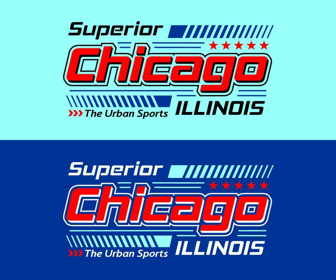 chicago stad racing lettertype, voor afdrukken Aan t overhemden enz. vector