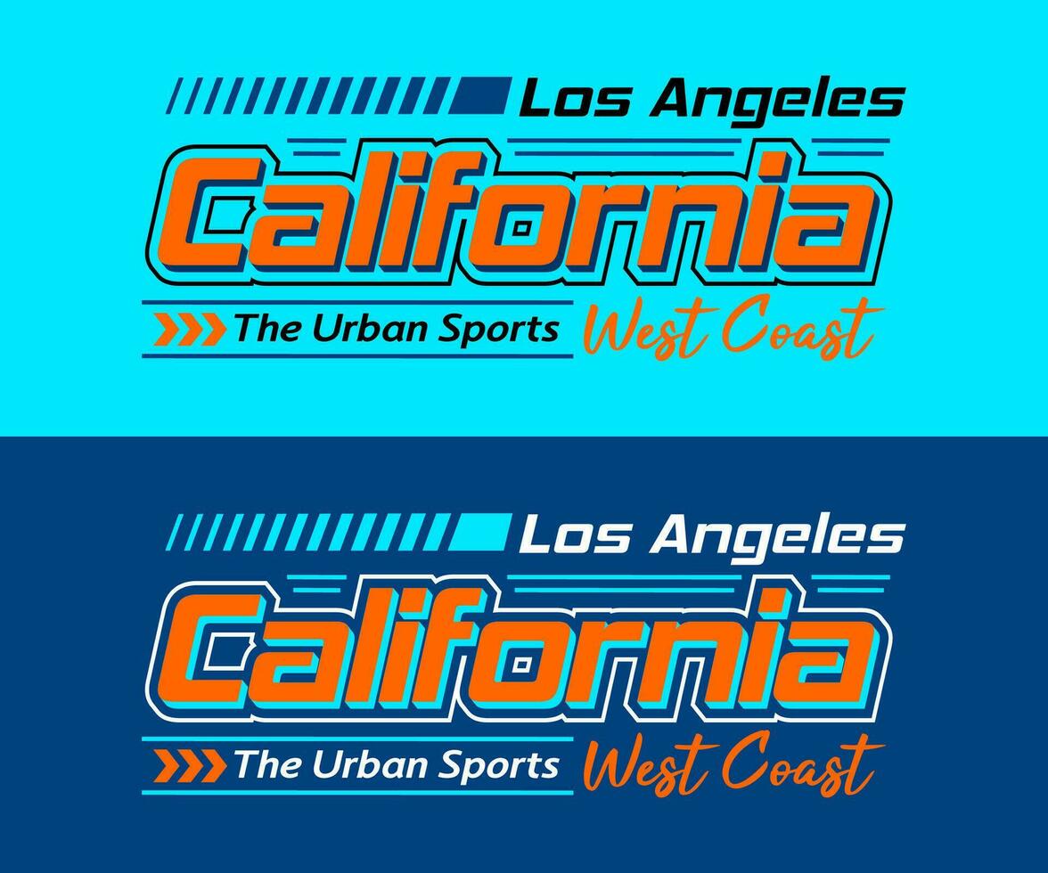 Californië stad racing lettertype, voor afdrukken Aan t overhemden enz. vector