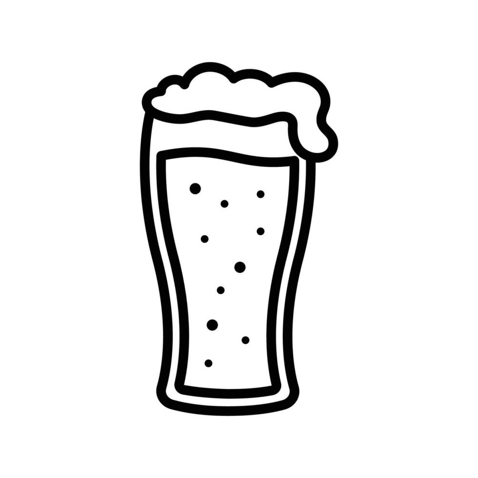 bier glas icoon vector ontwerp sjabloon gemakkelijk en schoon