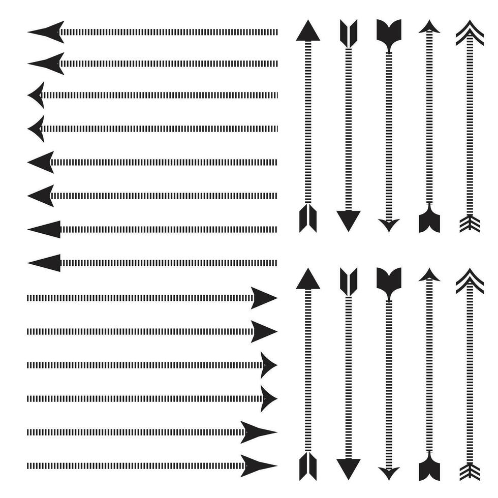 pijlpictogram. grote set van vector platte pijlen. verzameling conceptpijlen voor webdesign, mobiele apps, interface en meer.