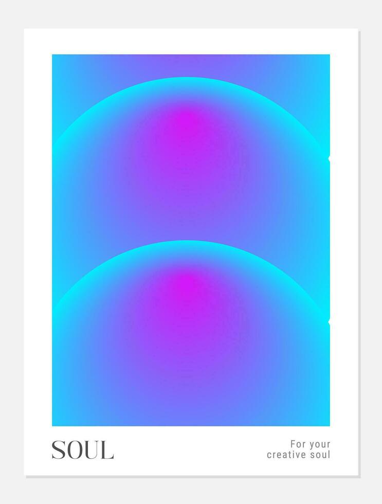 aura helling y2k ronde poster. futurisme vector kunst set. retrogolf, synthwave, raaskallen, stoom- Golf achtergrond. zwart, Purper, roze, blauw, geel kleuren. afdrukken, behang, web sjabloon.