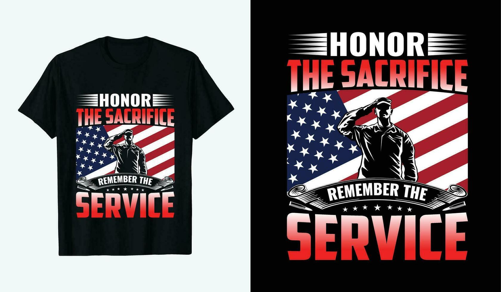 veteranen dag t-shirt. eer de offer onthouden de onderhoud vector