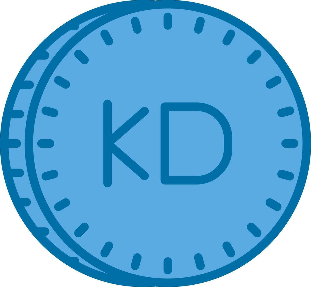 Koeweit dinar vector icoon ontwerp