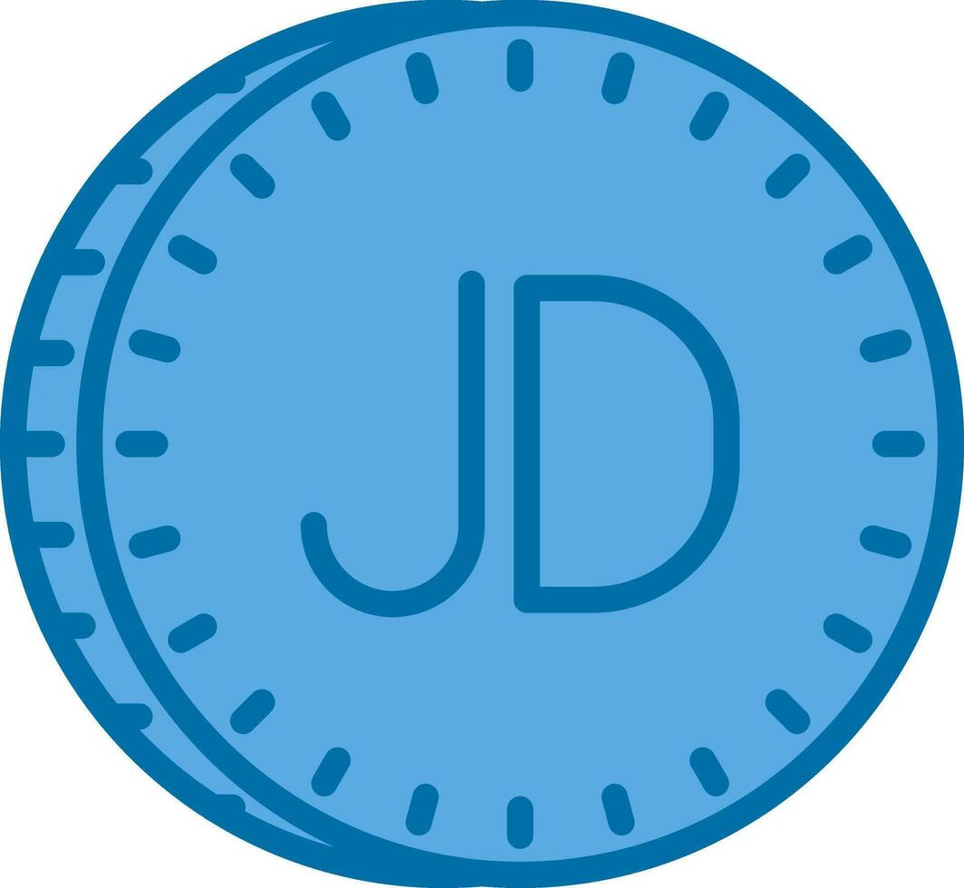 Jordaans dinar vector icoon ontwerp