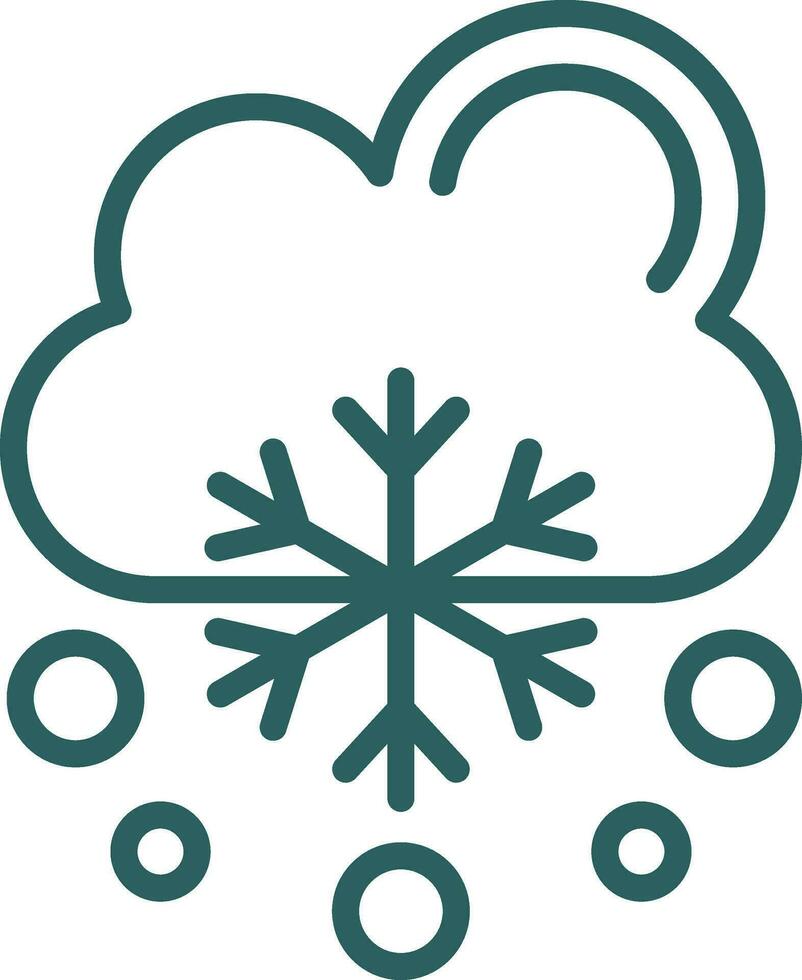 vallende sneeuw vector icoon ontwerp