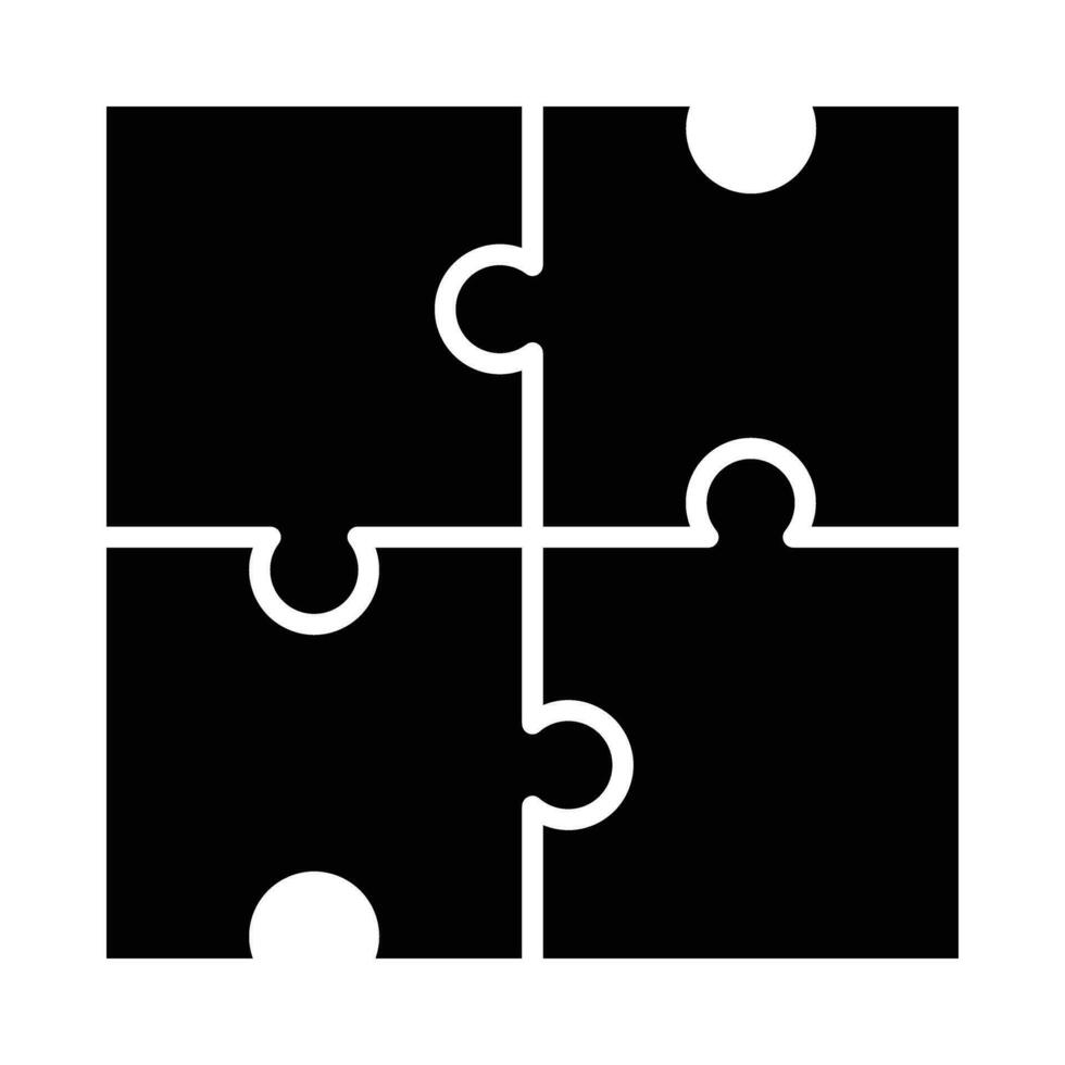 puzzel vector glyph icoon voor persoonlijk en reclame gebruiken.