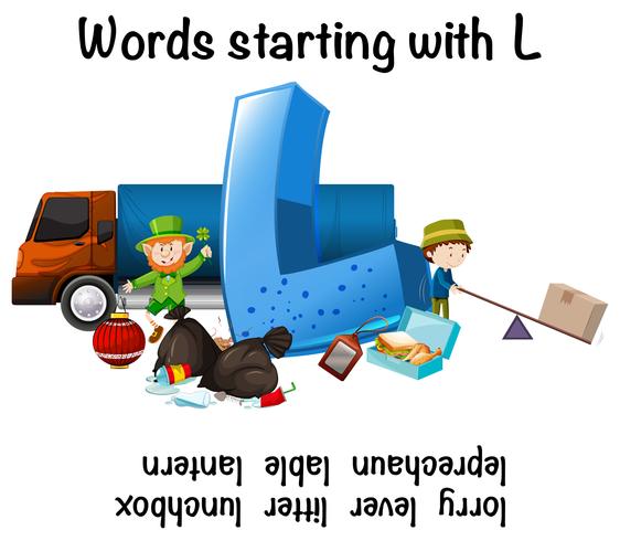Engelse woorden beginnen met L vector
