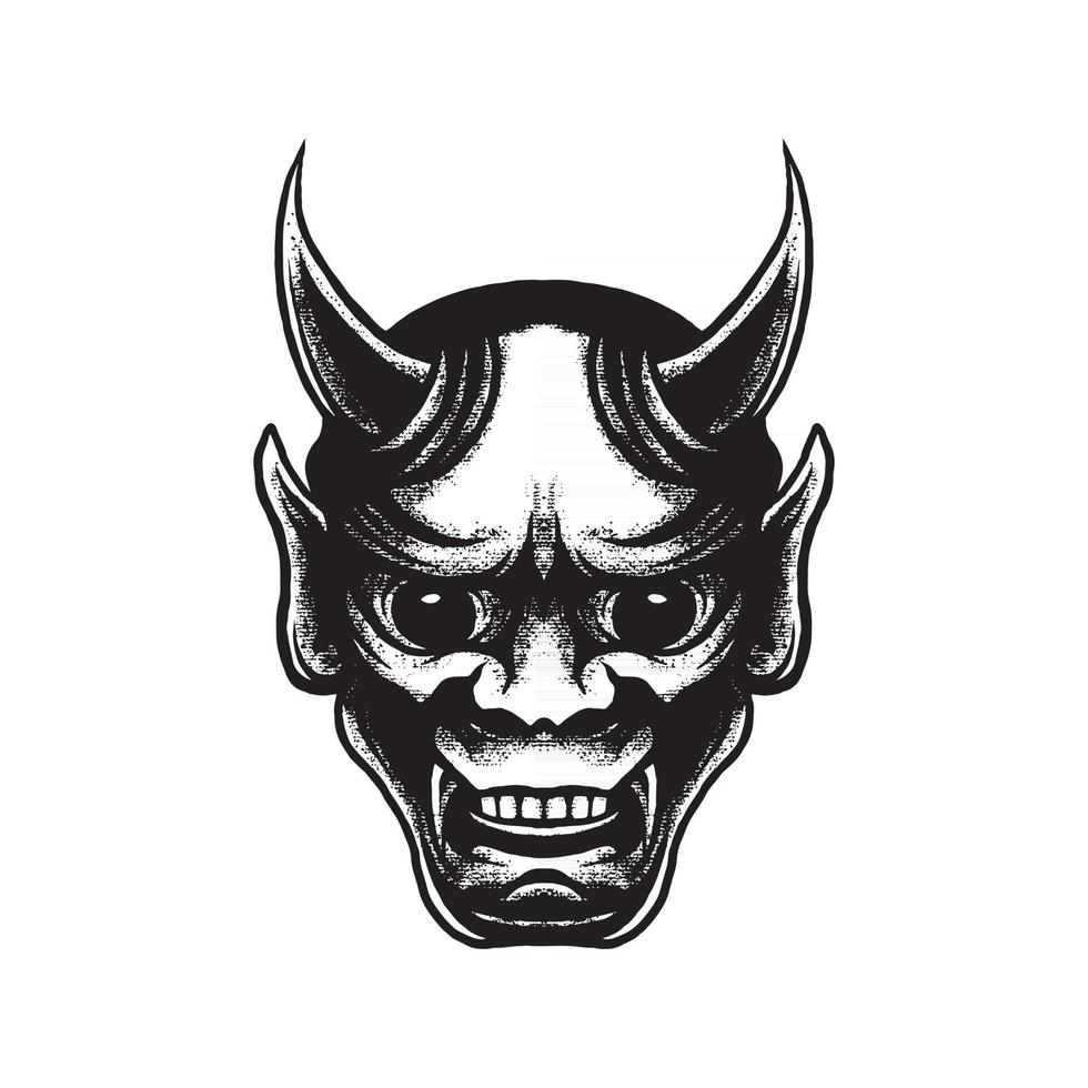 oni masker samoerai vector