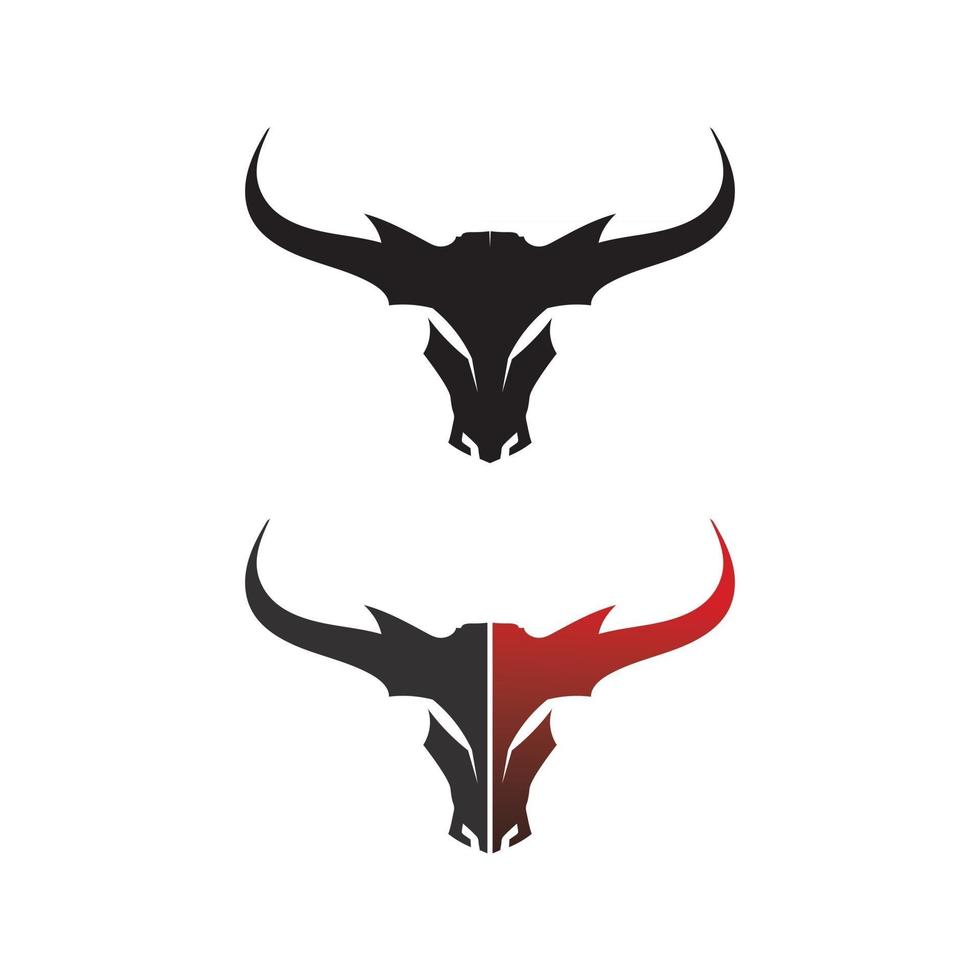 stier en buffelkop koe dier mascotte logo ontwerp vector voor sport hoorn buffel dier zoogdieren hoofd logo wild matador