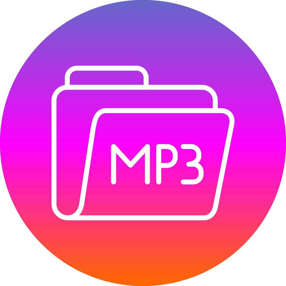 mp3 vector icoon ontwerp