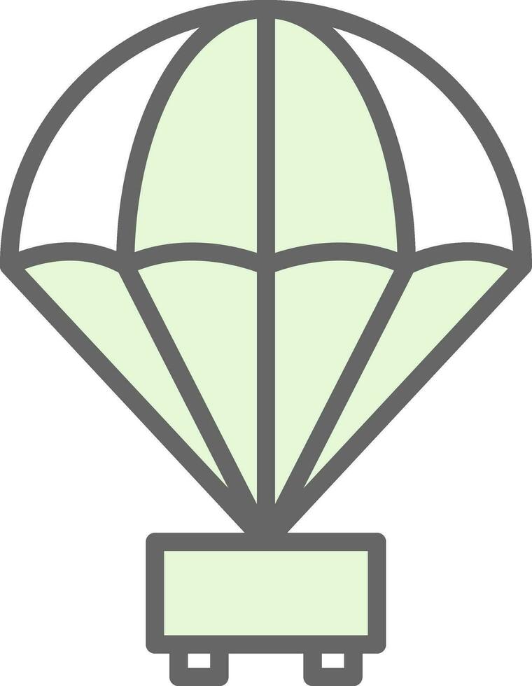 parachute vector icoon ontwerp