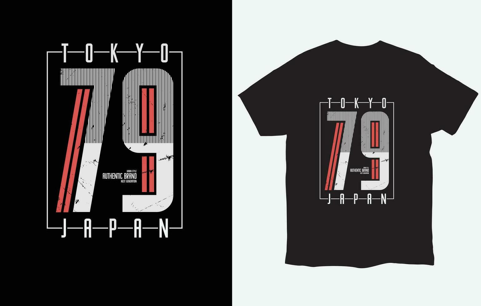 Tokyo t-shirt en kleding ontwerp vector