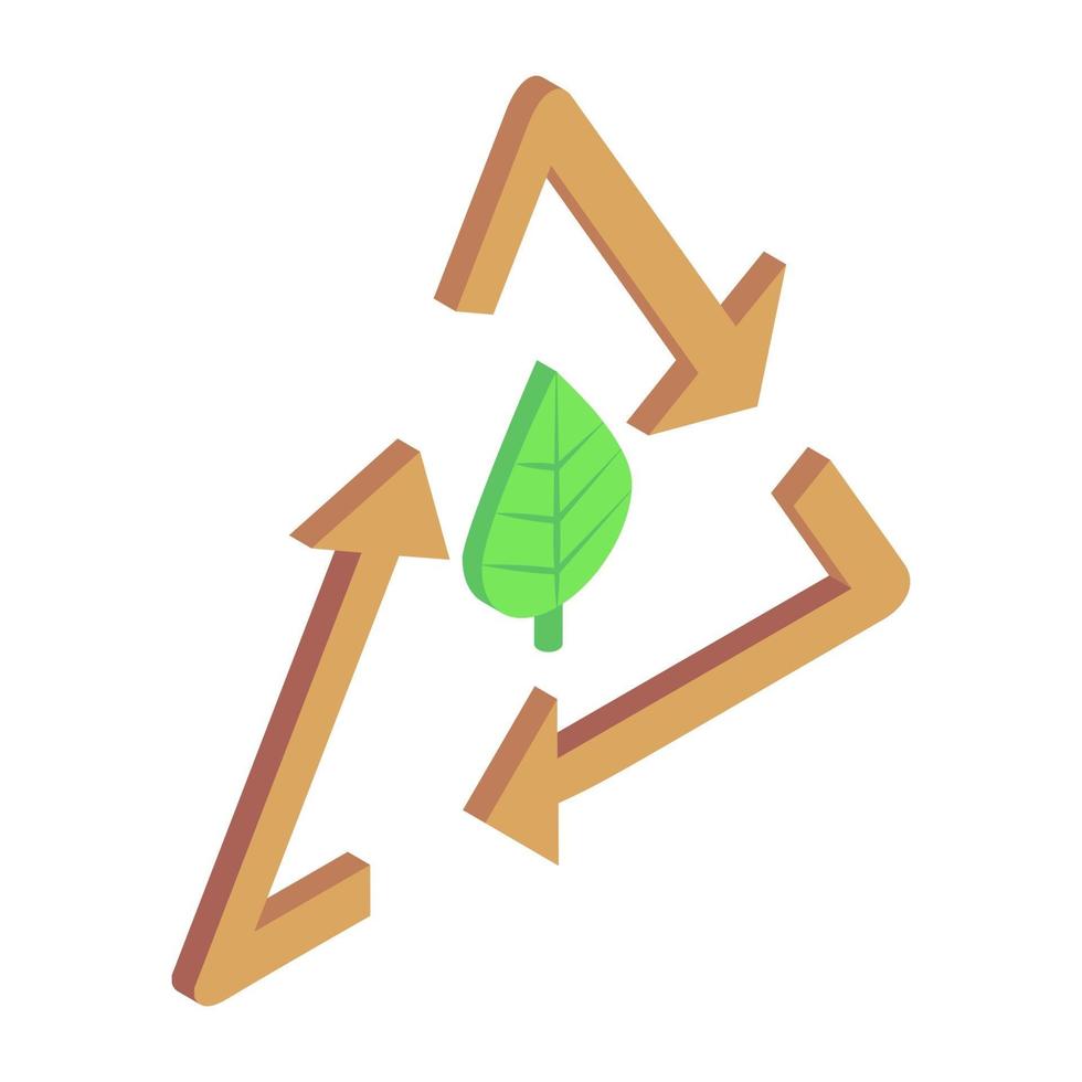 plantaardige eco-recycling vector