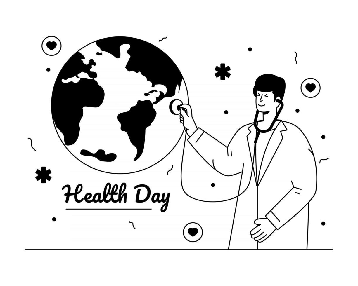 Wereldgezondheidsdag vector